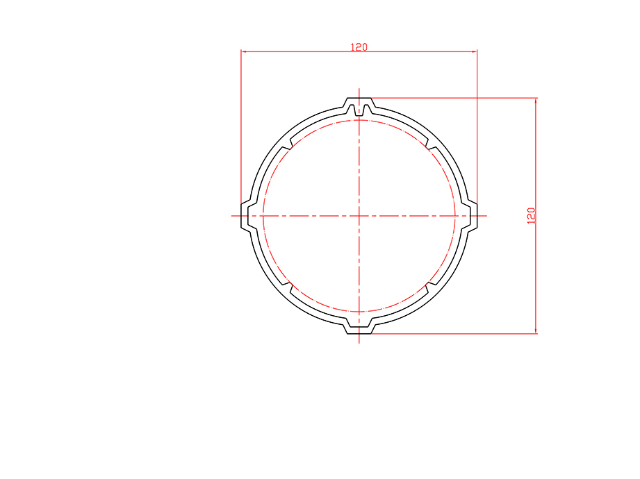 Aluminum alloy hot extrusion profile LX-4816