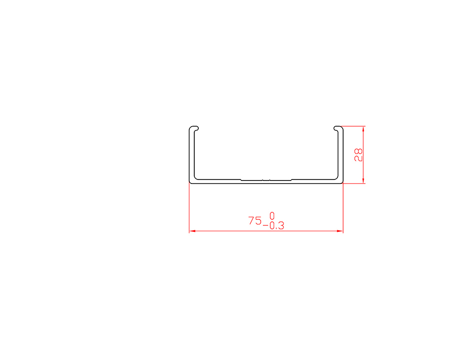 Aluminum alloy hot extrusion profile LX-4811