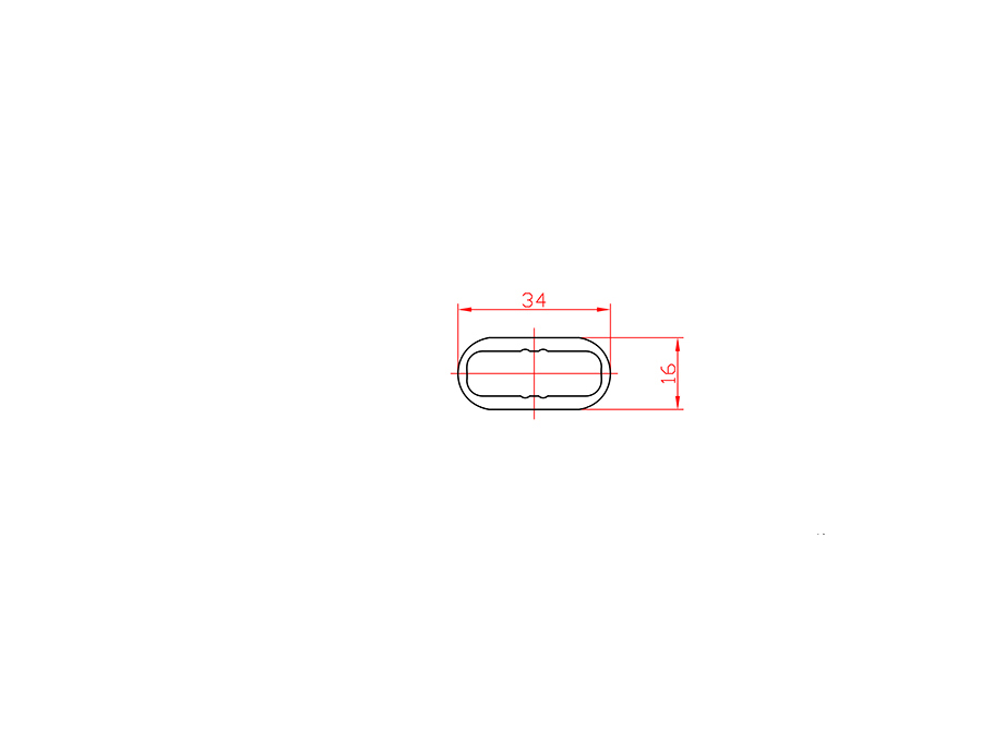 Aluminum alloy hot extrusion profile LX-4707