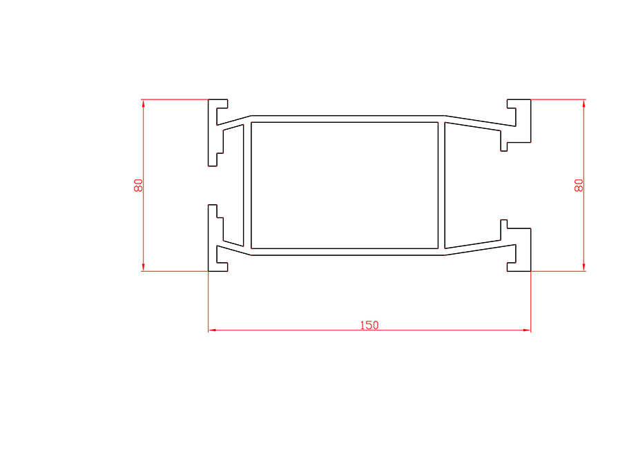 Aluminum alloy hot extrusion profile LX-4681