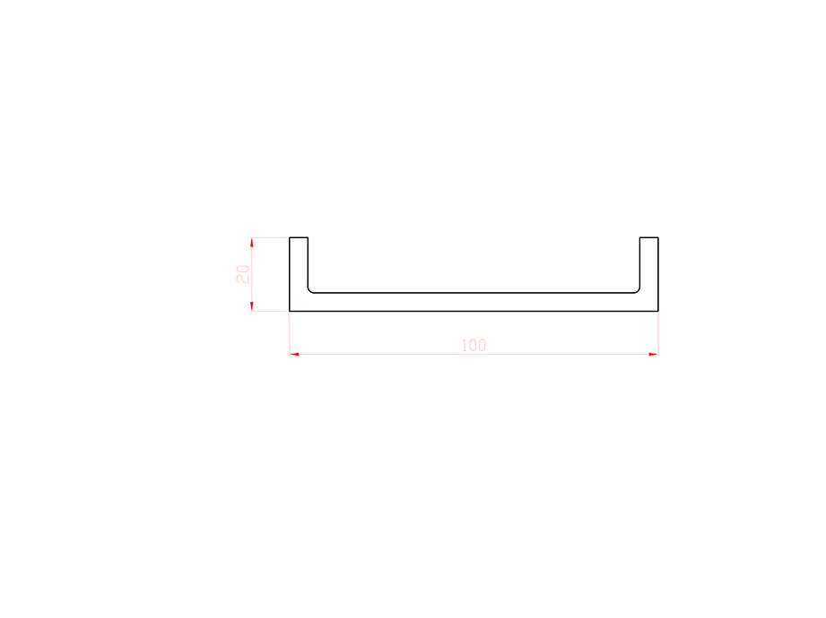 Aluminum alloy hot extrusion profile LX-4447