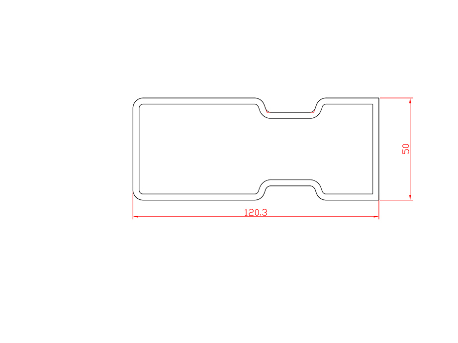 Aluminum alloy hot extrusion profile LX-4424