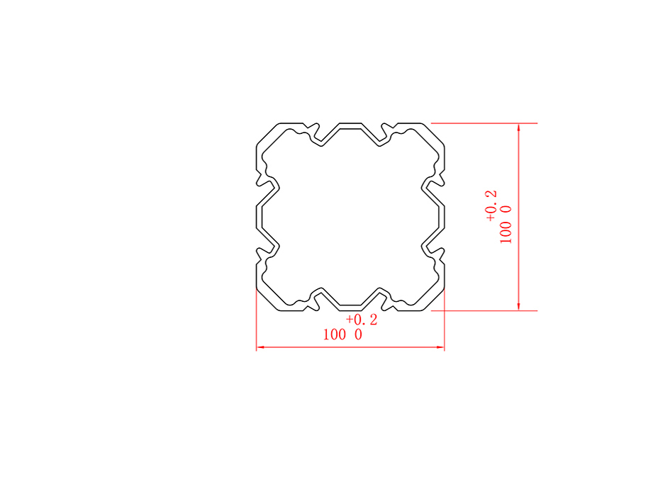 Aluminum alloy hot extrusion profile LX-4405