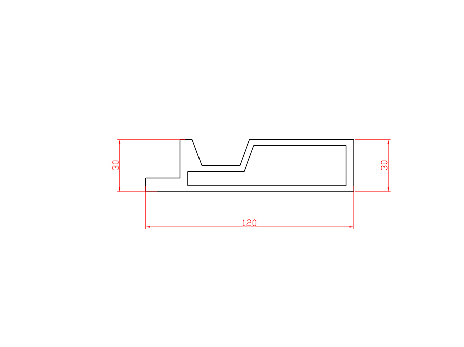 Aluminum alloy hot extrusion profile LX-4339