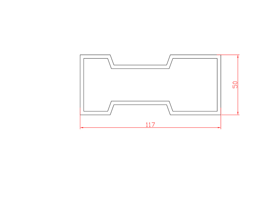 Aluminum alloy hot extrusion profile LX-4249