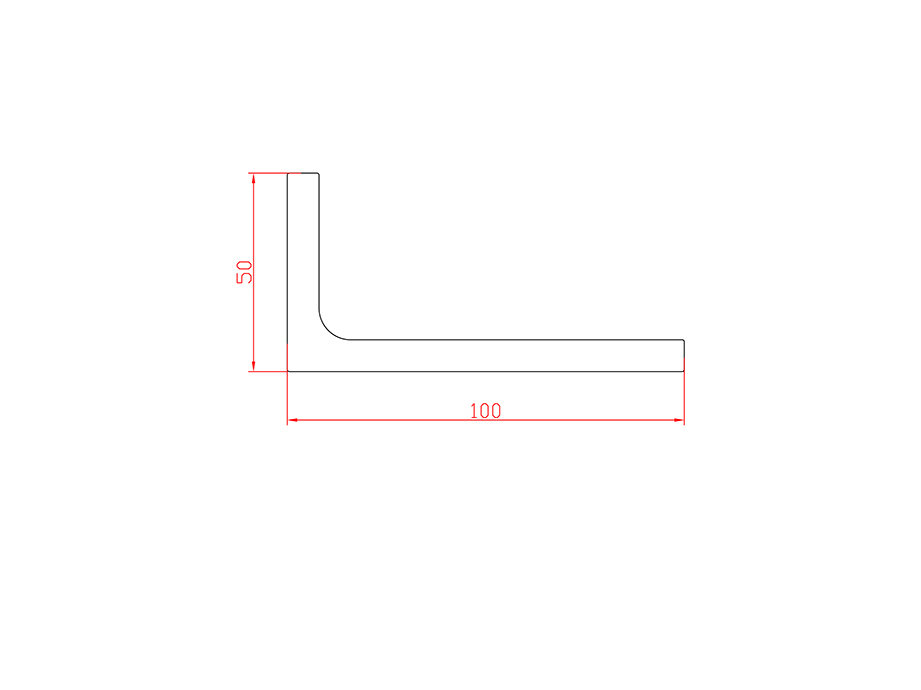 Aluminum alloy hot extrusion profile LX-4245