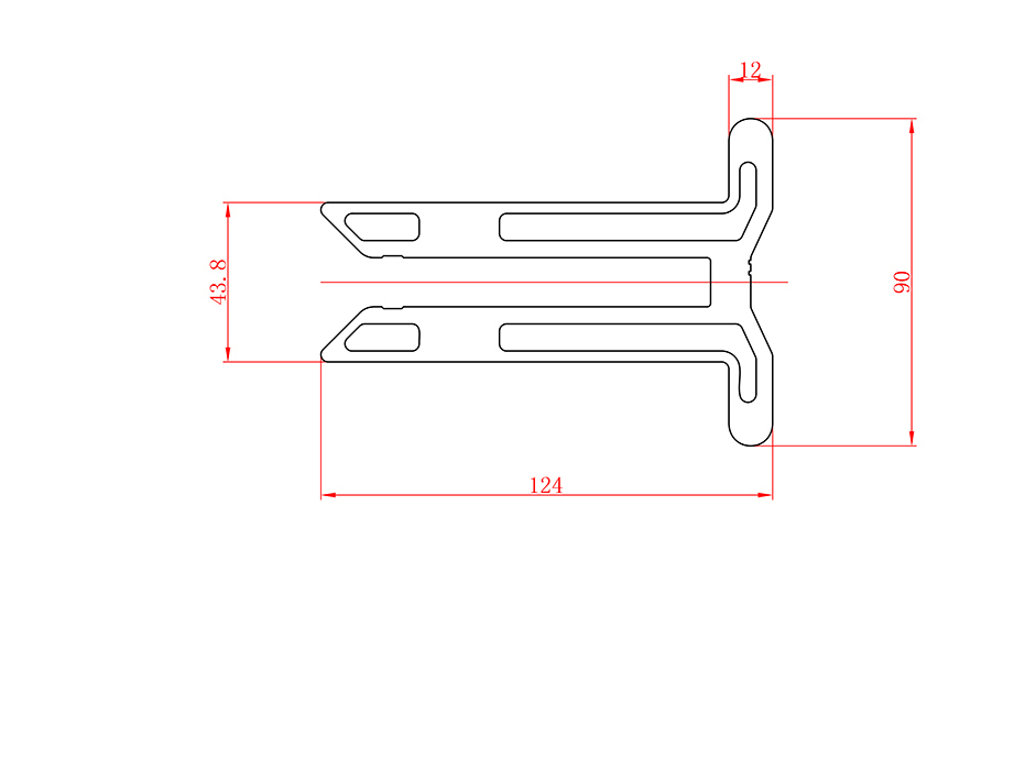 Aluminum alloy hot extrusion profile LX-4220改