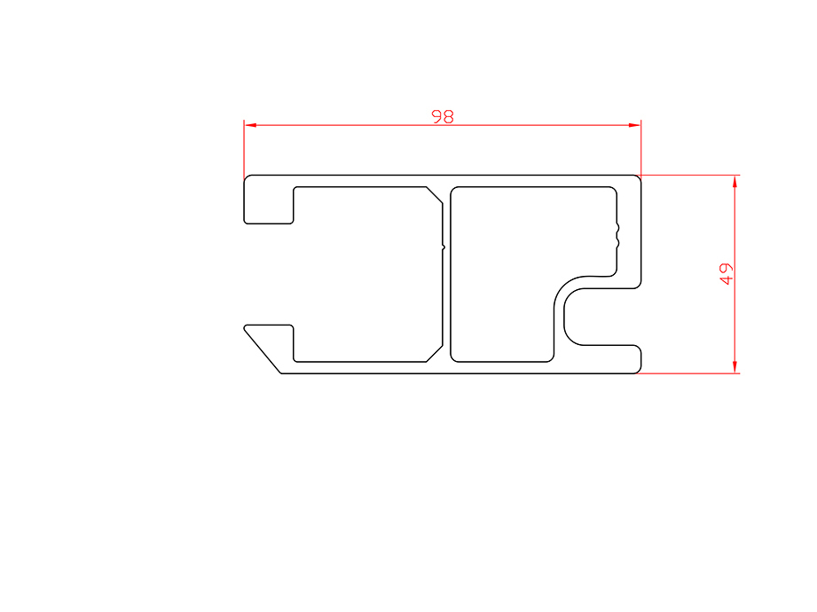 Aluminum alloy hot extrusion profile LX-4032