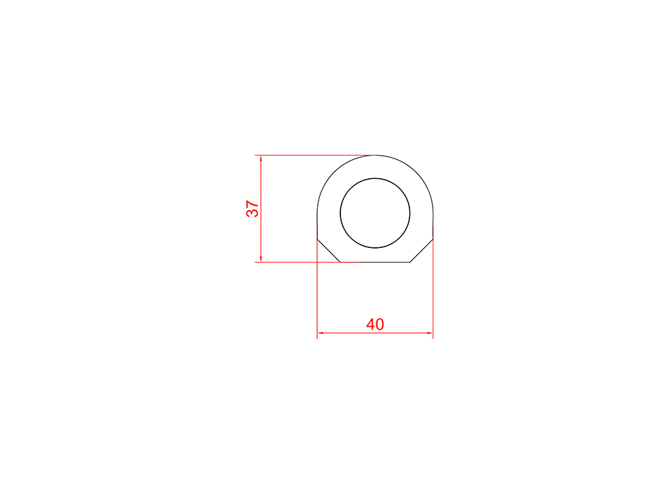 Aluminum alloy hot extrusion profile LX-3871