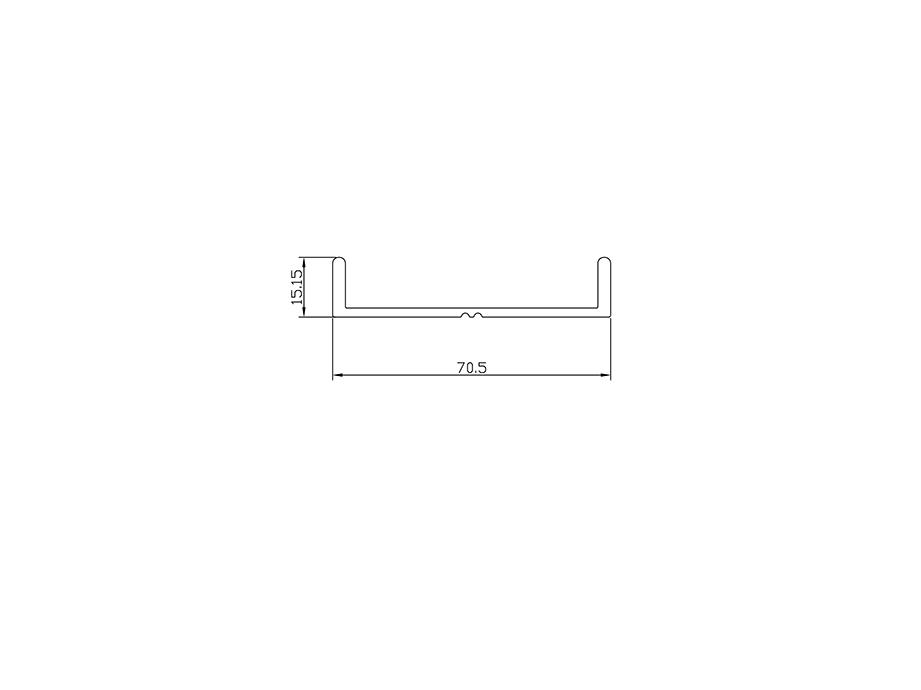 Aluminum alloy hot extrusion profile LX-3806