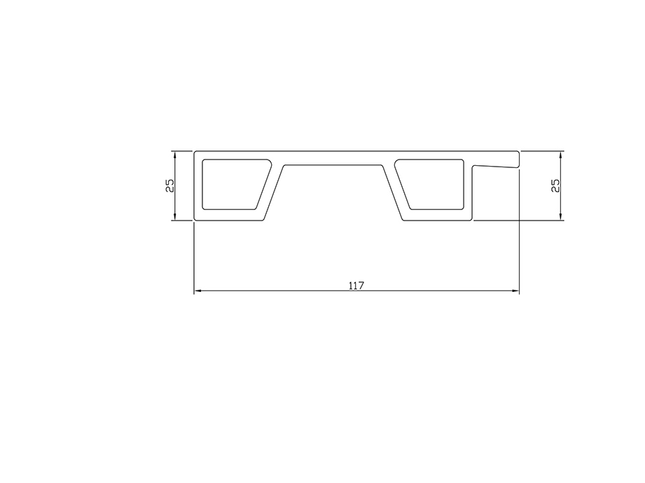 Aluminum alloy hot extrusion profile LX-3572