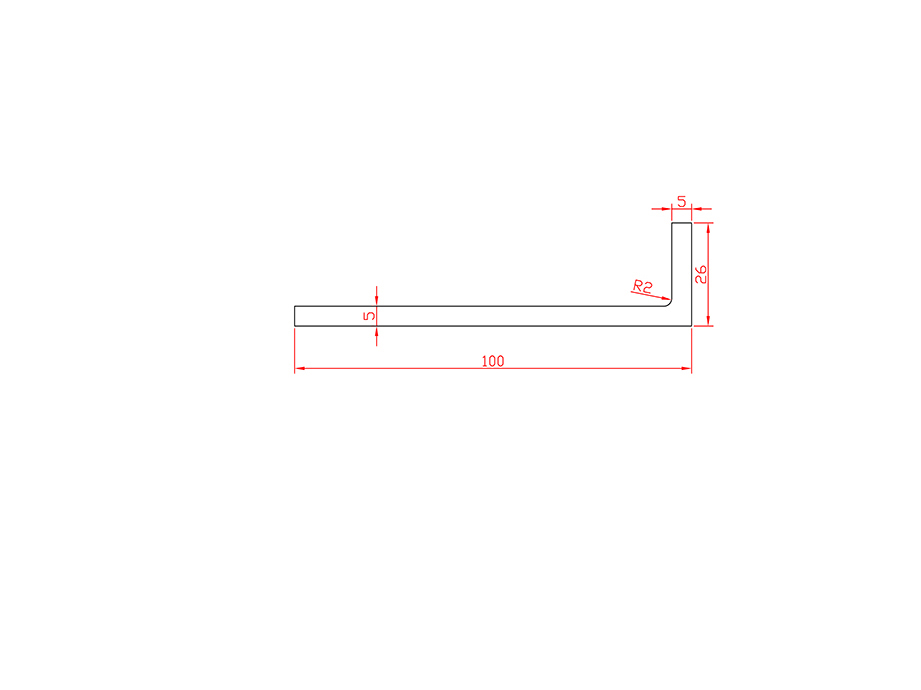 Aluminum alloy hot extrusion profile LX-3570